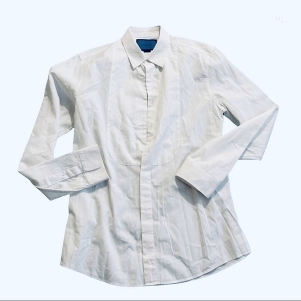 GUCCI Mens White Regular Fit Dress Shirt S 41/16